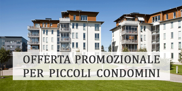 Offerta promozionale per amministrazione di condominio piccoli condomini